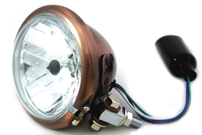 4-1/2" Round Headlamp Copper