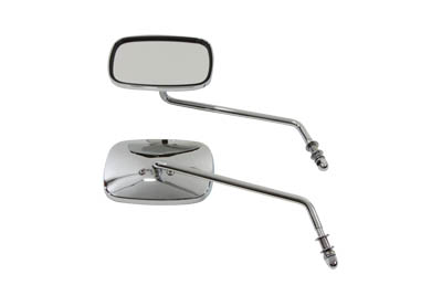 Replica Swivel Mirror Set with Long Stem, Chrome