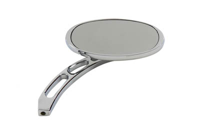 Cateye Mirror with Billet Girder Stem, Chrome