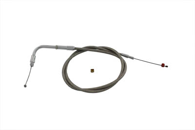 35.25" Braided Stainless Steel Throttle Cable