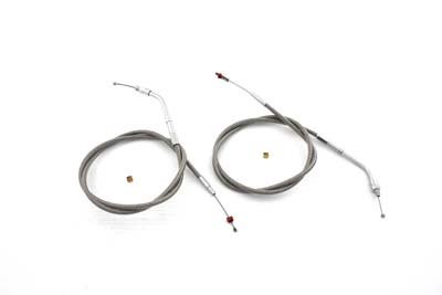 Stainless Steel Throttle and Idle Cable Set