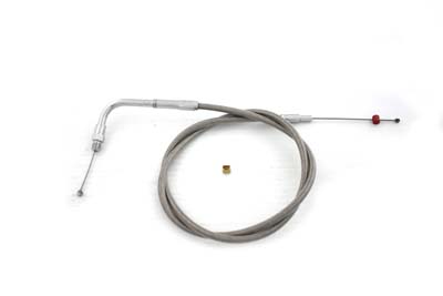 35" Braided Stainless Steel Throttle Cable