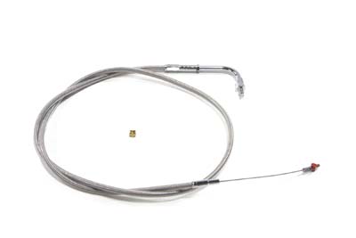 42.875" Braided Stainless Steel Idle Cable