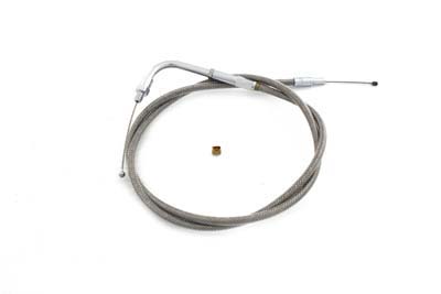 Braided Stainless Steel Throttle Cable with 38.50" Casing