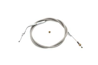 Braided Stainless Steel Idle Cable with 38.125" Casing