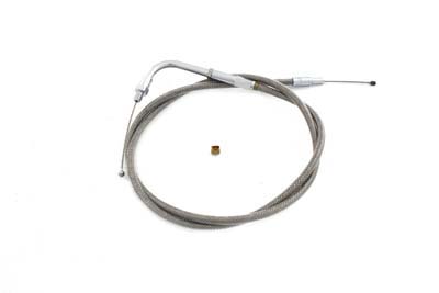Braided Stainless Steel Throttle Cable with 34" Casing
