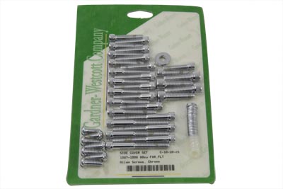 Cam and Primary Cover Dress Up Screw Kit Chrome