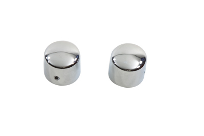 Chrome Front Axle Cap Cover Set, Cap Style