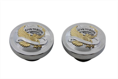 Live to Ride Gas Cap Set Vented and Non-Vented