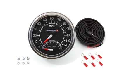Speedometer with 1:1 Ratio and Tachometer