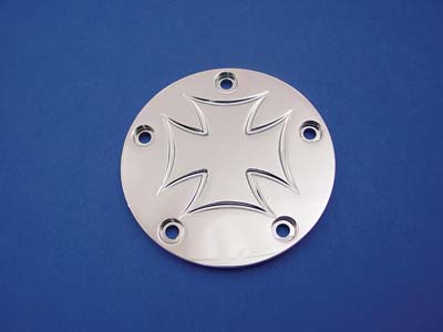 Maltese Ignition System Cover Chrome Flat 5-Hole
