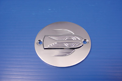 Chrome 2-Hole Flying Wheel Ignition System Cover