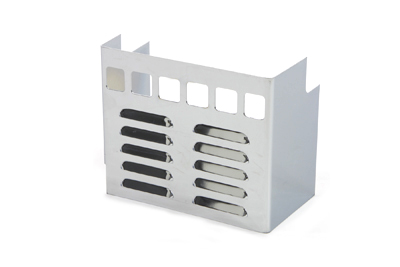 Chrome Louvered Battery Side Cover