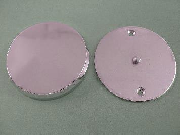 Smooth Chrome Ignition System Cover with Hidden Screws