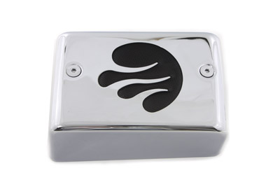 Chrome Ignition Module Cover with Flame