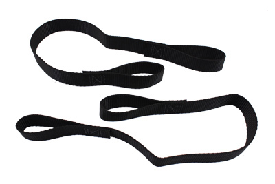 Black Nylon Tie Down Assist 12" x 1" - Click Image to Close